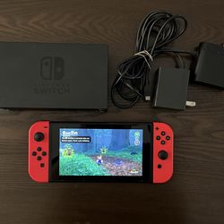 Nintendo Switch V2 Bundle - Neon Red