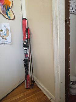 Downhill Ski And Pole