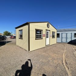 Premium 12x20 Side Gable Shed: Fully Loaded w/ Workbench & Tech Shield