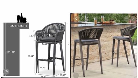 Counter height bar stool set