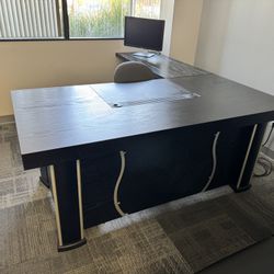 Desk, File Cabinet, Couch