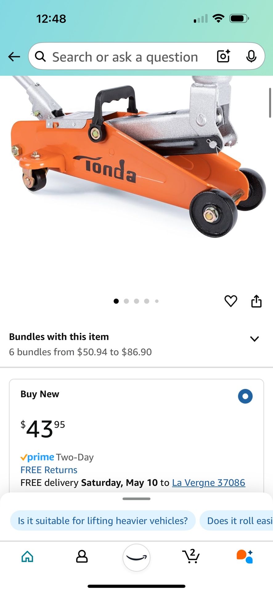 Tonda 2 Ton Floor Jack