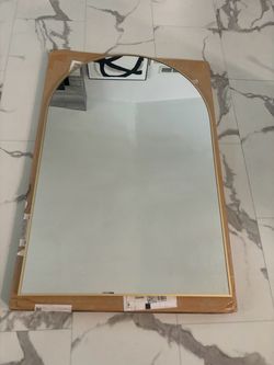 2 New gold trim arch mirrors