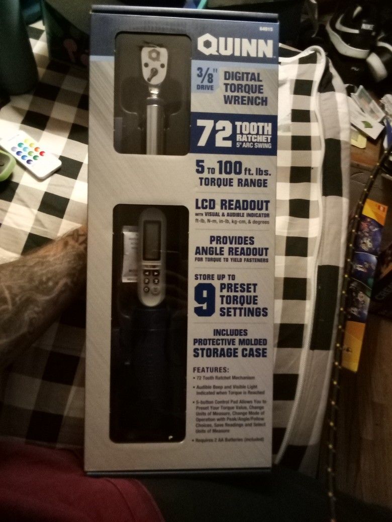 Quinn 3/8 Inch Drive Digital Torque Wrench