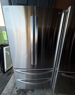 LG 4‑Door French Door Fridge – Stainless, Ice Maker, 36in