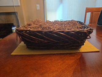 Wicker woven basket
