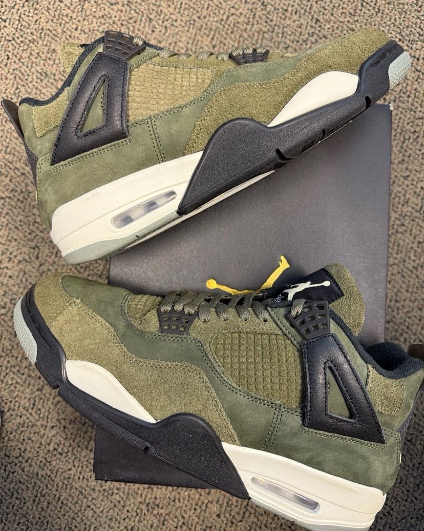 Jordan 4 Olive Green