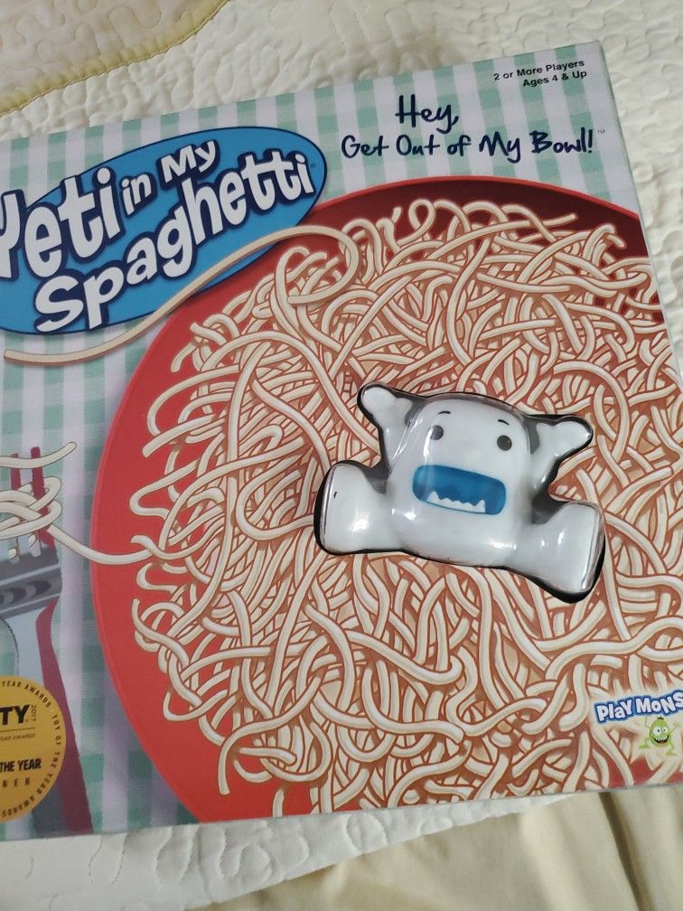 Yeti in My Spaghetti Fun Kids Board Game 2-4 Players Ages 4+