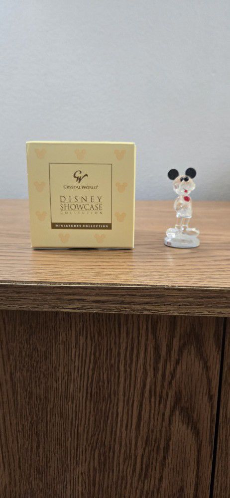 Crystal World Disney Showcase Collection Birthstone (July) Mickey Miniatures