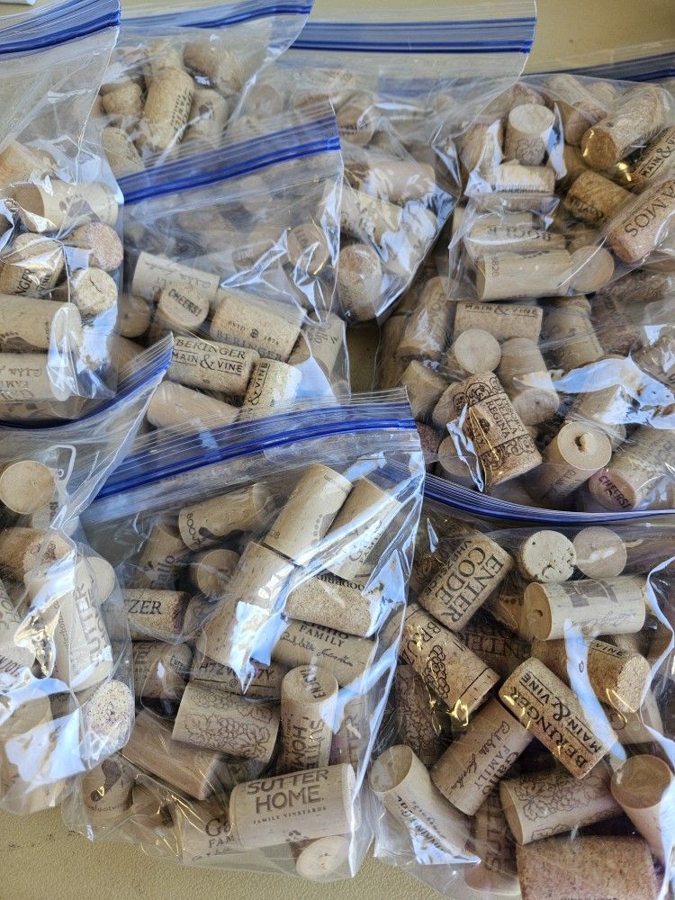 Wine Corks For Crafts & More. Variety Of Corks. Large Quantities Available. $3 Per Pkg Of 30 Per Pkg. Clean Corks.