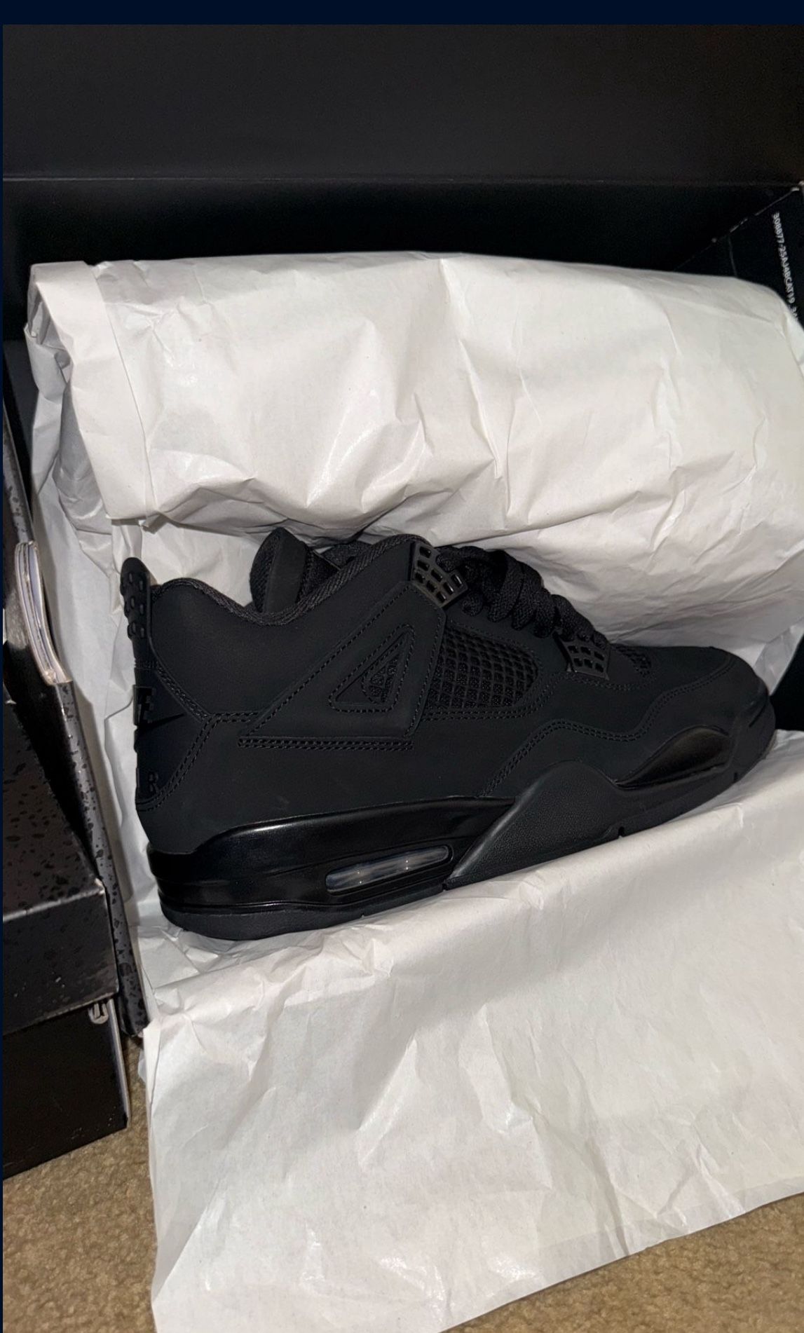 Black Cats Jordan 4 New