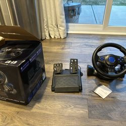 Steering wheel and pedals for ps4/5 and xbox 