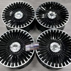 22” Inch Mercedes S Class 22x9.5 offset 30 5x112 new set (4)