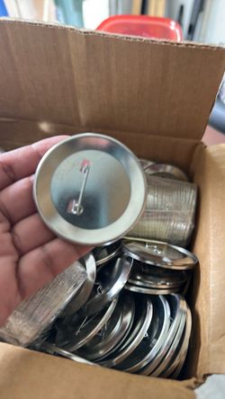 2.25 Inch Button Badge Parts Bulk Lot