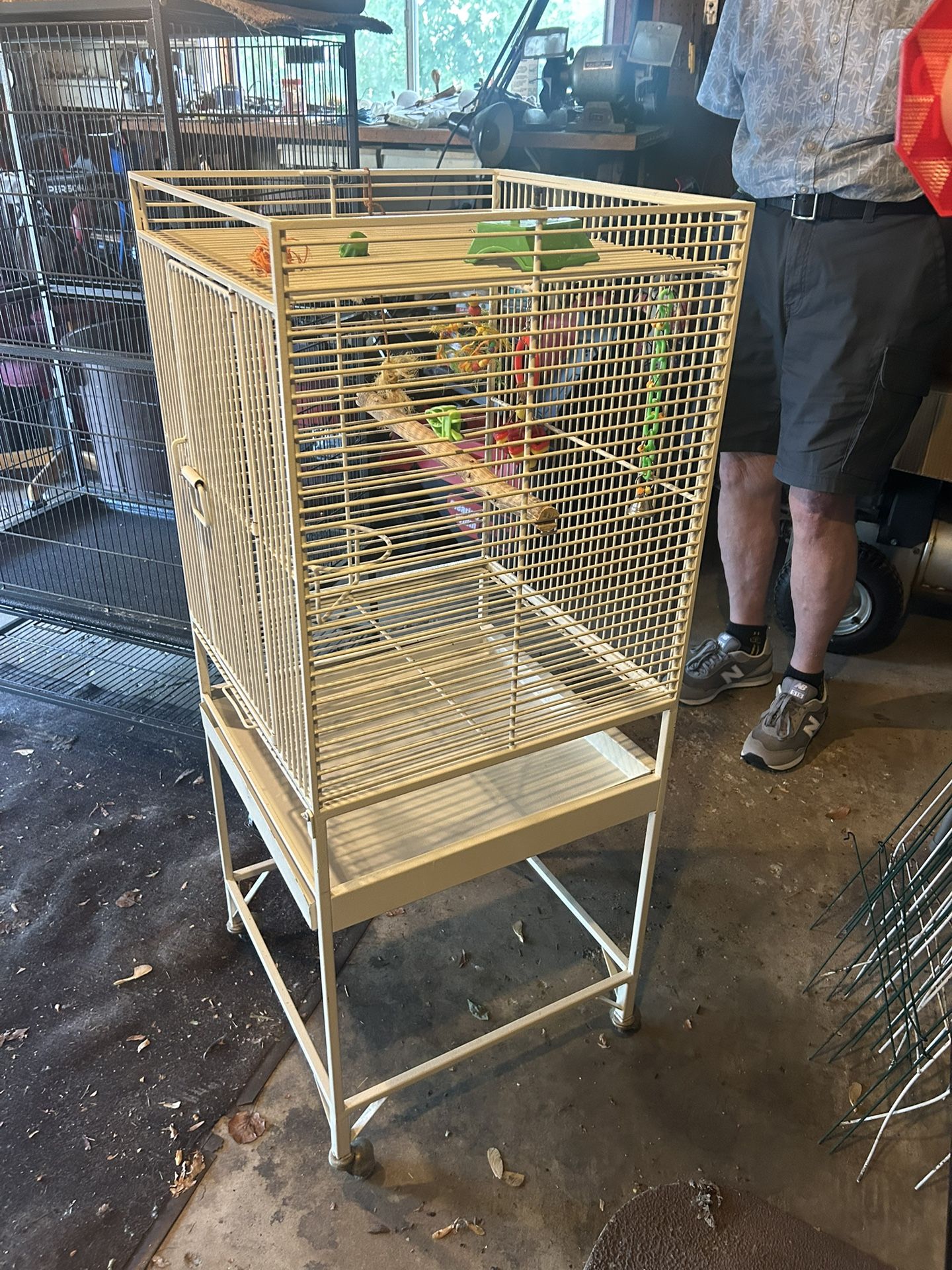 Cockatiel Cage With Many Accessories 