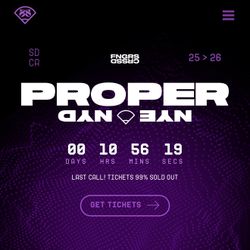 Proper NYE Day 2 Thursday Ticket