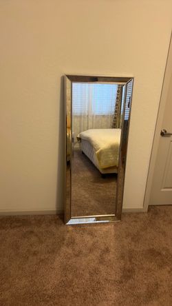 Full Length Floor Mirror Silver Frame