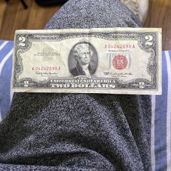 Red Note 2 Dollar Bill 