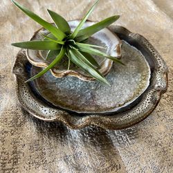 NEW Made In The USA 🇺🇸 Decorative Pottery Dishes (sold As A Set) 