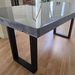 Stunning Gray Designer Dining Table