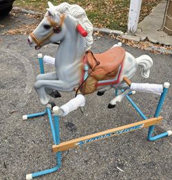 Vintage Flexible Flyer Spring Horse Ride On Toy 