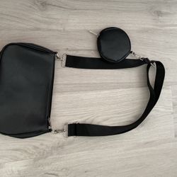 Black Crossbody Shoulder Bag