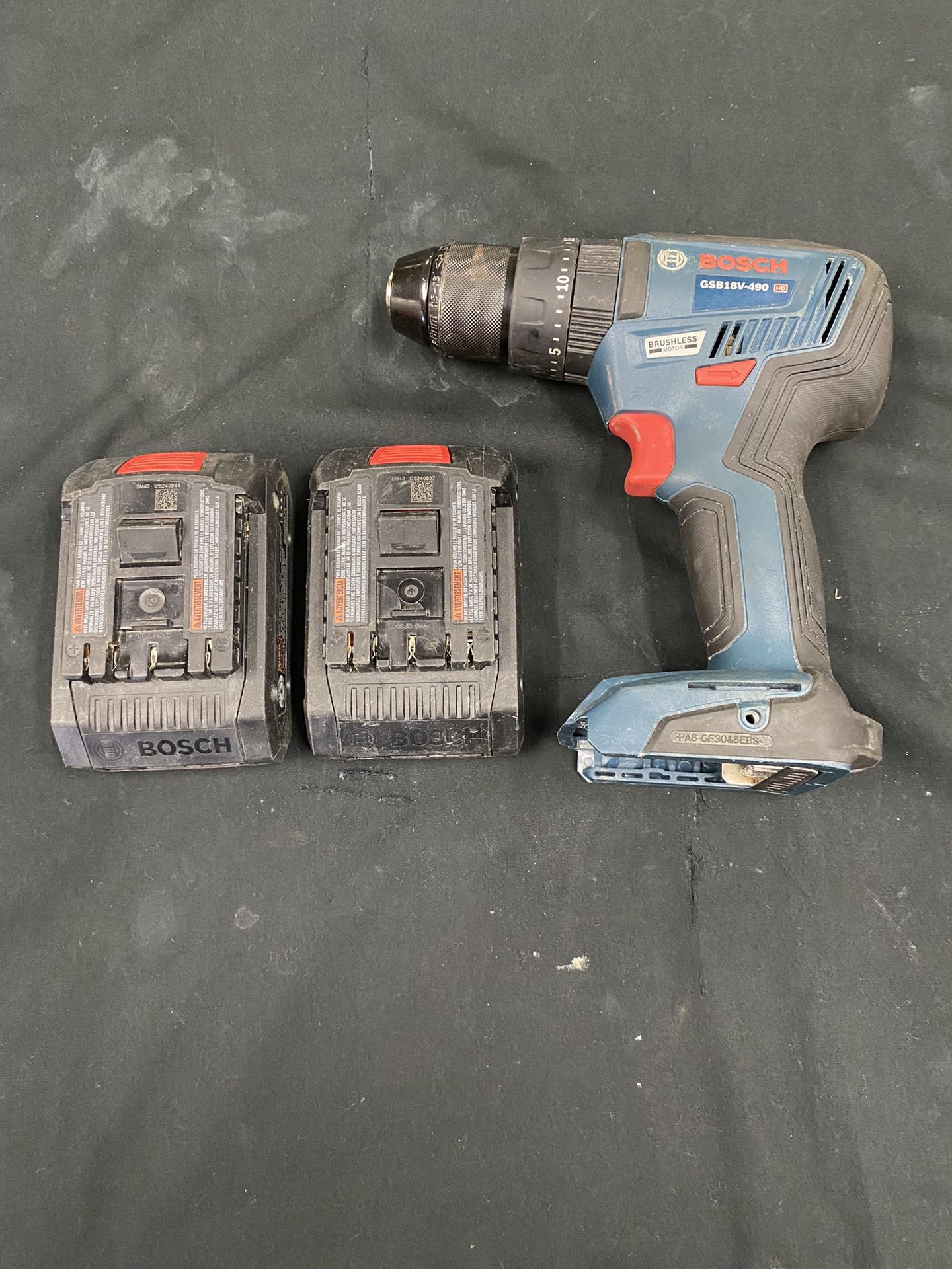 Bosch 18V Hammer Drill W/2 18V 4AH Batteries GSB18V 490