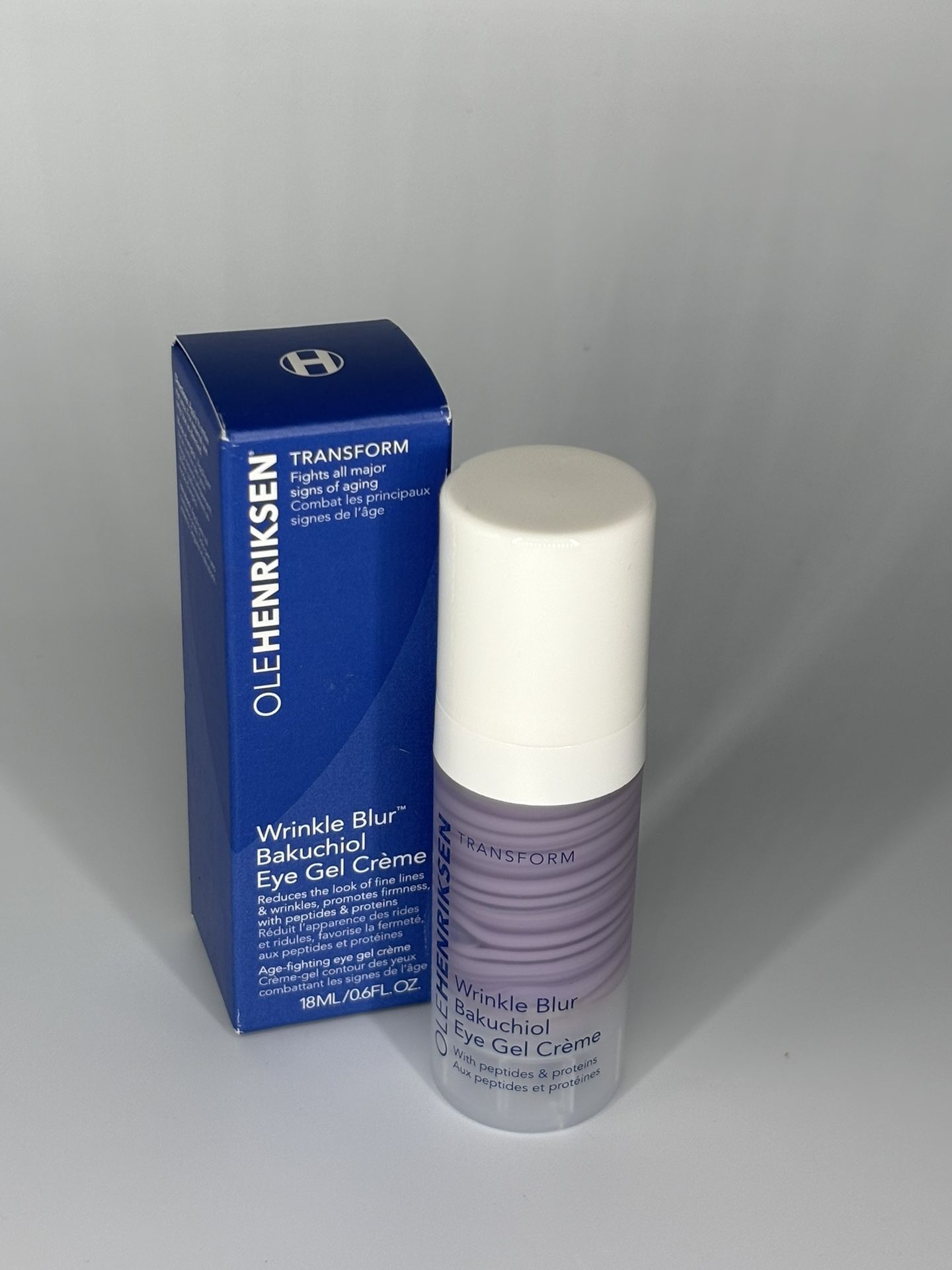 Ole Henriksen Transform Wrinkle Bakuchiol Eye Gel Creme 0.6oz / 18ml FULL SIZE