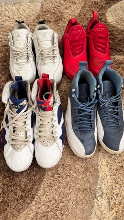 4 pairs of Sneakers 3 Jordans & 1 Nike air