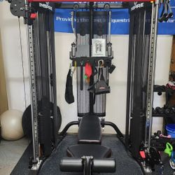 Inspire FT2 Gym -Functional Trainer Plus Dumbbell Weight Set and Rack
