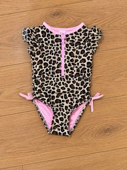 Cat & Jack Girlsā Leopard Print Swimsuit ā 3T šš©·