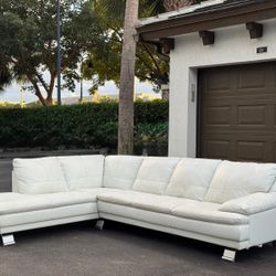 🛋️Couch/Sofa Sectional - Gray  - Leather - Delivery Available 🚛