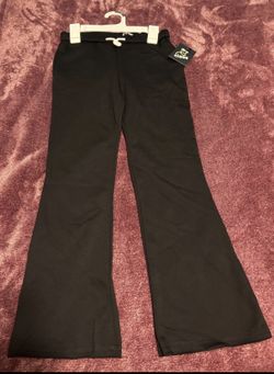 art class Girls Black Flare Pants M (8) Cotton Recycled Polyester Drawstring