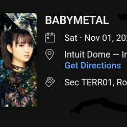 Babymetal Intuit Dome