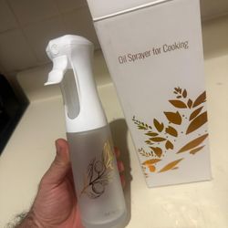 Oil Sprayer for Cooking, Olive Oil Sprayer Mister, 200ml Glass Olive Oil Spray Bottle, Kitchen Gadgets Accessories for Air Fryer, Patented Technology,
