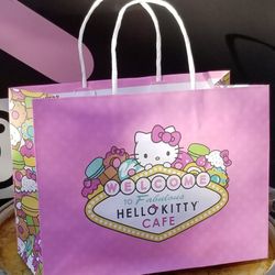 New Sanrio Hello Kitty Cafe Las Vegas Exclusive Shopping Bag