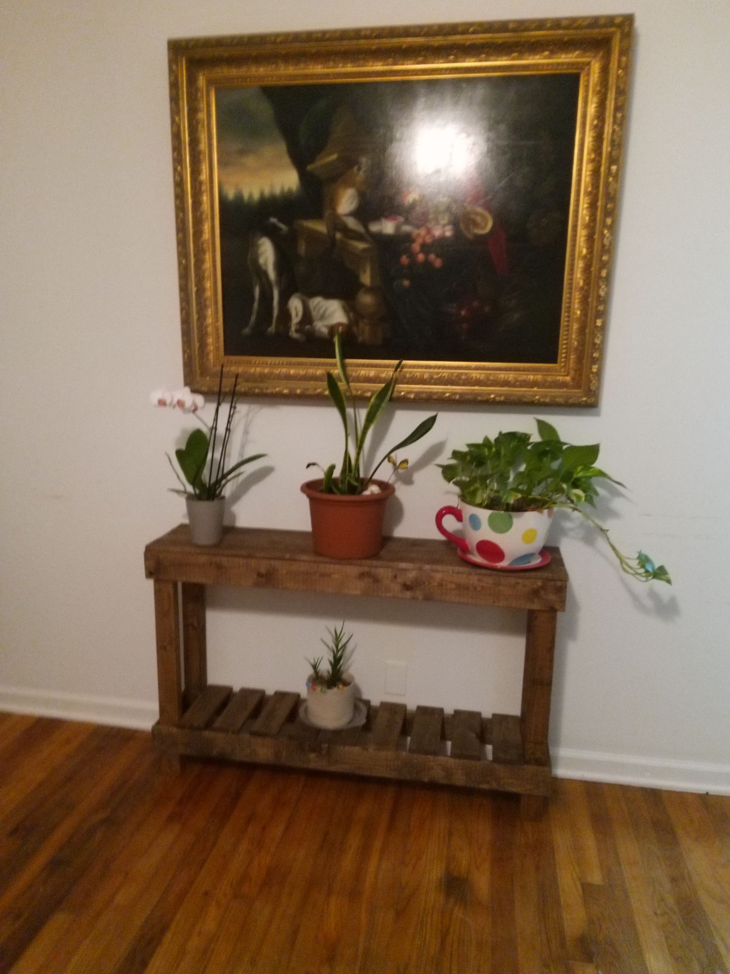 Hand Made rustic consola table
