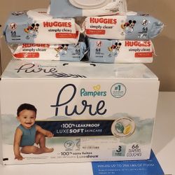 newborn diapers and wipes