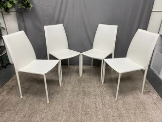 White Fully Upholstered Side Chair (Set of 4)