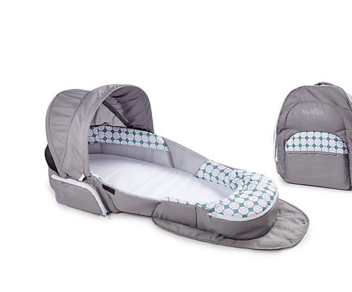 Baby Delight® Snuggle Nest® Traveler Portable Infant Sleeper in Grey Diamond Lattice