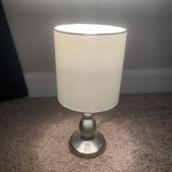 Silver LED Desk / Table Lamp