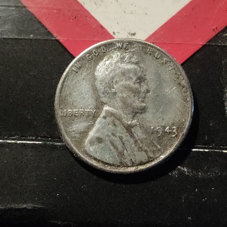1943 Steel Wheat Penny No Mint Mark