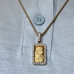 Diamond Pendant And Chain