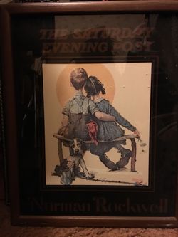 Norman Rockwell framed art