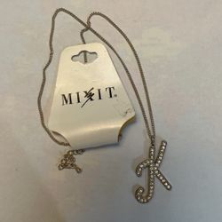 Necklace With Letter “K” Charm