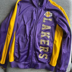 G-III Sports Women's Los Angeles Lakers Full-Zip Track Jacket Small