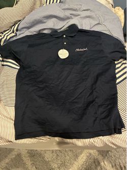 Shadow Creek Golf Club Green Striped Polo & Navy Polo