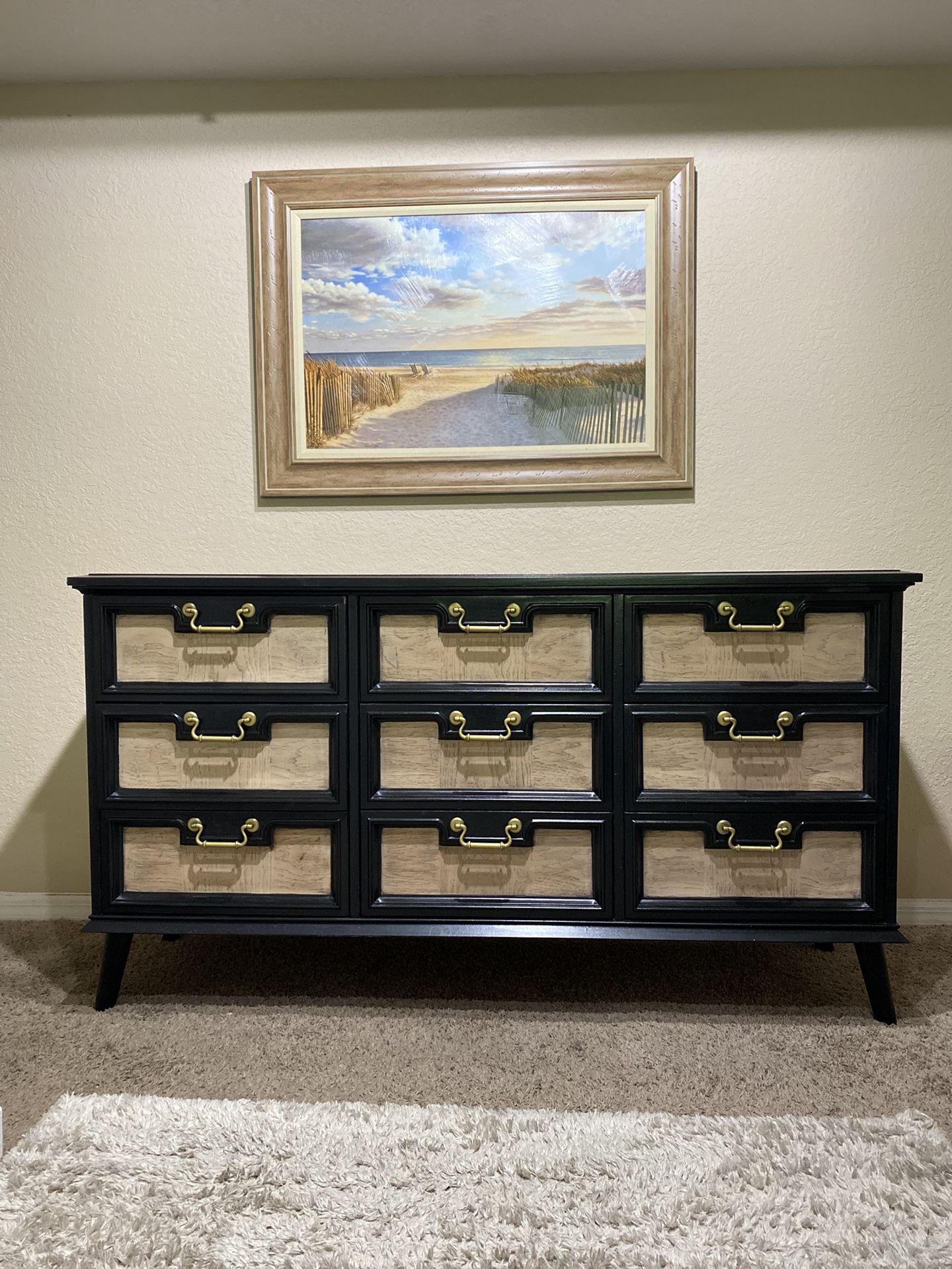 Refinished Drexel 9-Drawer Dresser - Modern & Timeless
