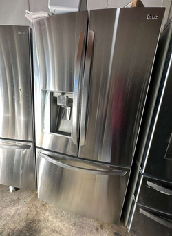 LG 3‑Door French Door Refrigerator — Stainless, Clean, Ready