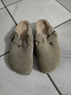 Birkenstock boston shearling clogs